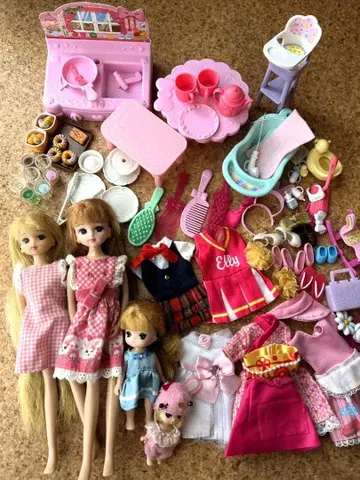 리카짱 인형 세트와 의상 잡화