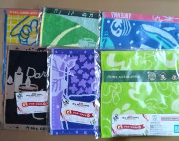 미세스 그린애플 제일복권 G상 자카드 타월 전 6종 컴플리트