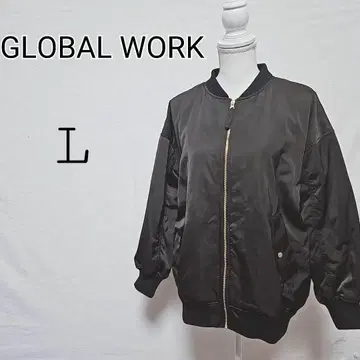 GLOBAL WORK 봄버 자켓 L 블랙