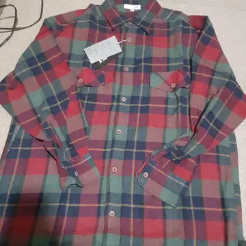 미사용 VOL 100% 실크 플란넬 셔츠 M 사이즈
