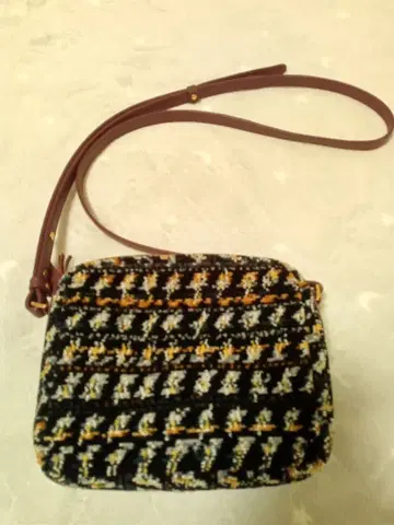 FEILER 숄더백 보르도 [새상품급] 블랙 프린지 보라색