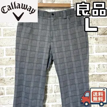 24시간 이내/선착순 캘러웨이 남성용 골프 팬츠 체크 L 사이즈
