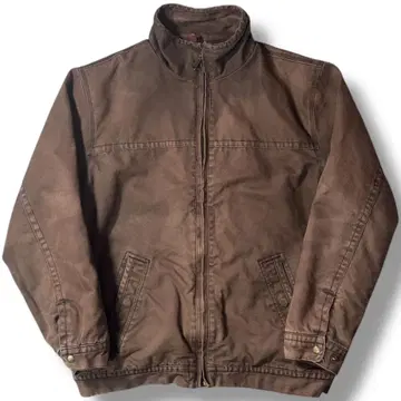 90s 구제 의류 DRI-DUCK 덕 자켓 브라운 스탠드 카라 XL