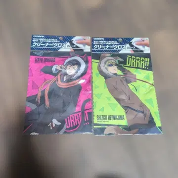 DRRR!! x 2 이자야 시즈오 클리너 크로스 2매 세트