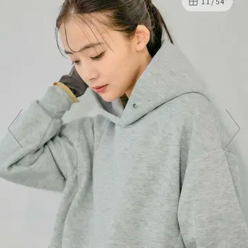 새상품 라이트 쿠션 밑단 ZIP 후드티