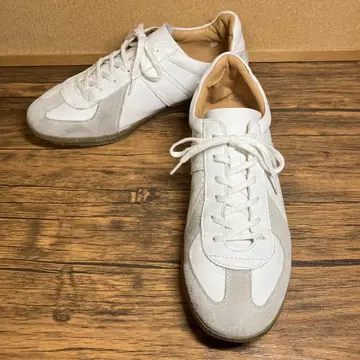 ( K26018 ) 저먼 트레이너 가죽 스니커즈 41 ( 약 26cm )