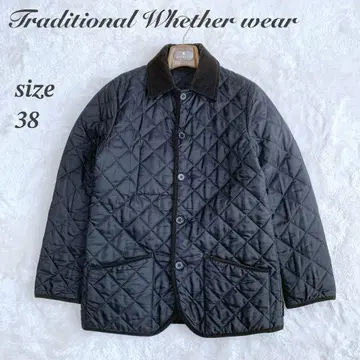 트래디셔널 웨더웨어 WAVERLY 퀼팅 자켓 블랙 38