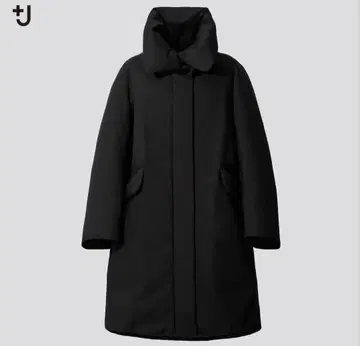 유니클로 UNIQLO +j 플러스제이 하이브리드 다운 코트 블랙 새상품