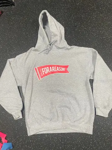 [ 초레어 ] FOR A REASON 그레이 후드티
