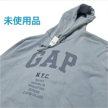 갭 후드티 풀오버 후드티 아치 로고 빅 실루엣 그레이 L