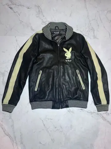 [레어 HYSTERIC GLAMOUR PLAYBOY VIP 가죽 자켓