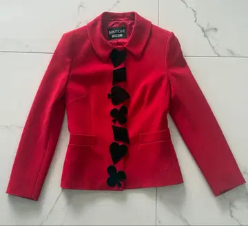 BOUTIQUE MOSCHINO 빨간색 테일러드 자켓