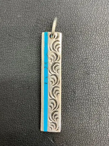 실버 925 파도 무늬 펜던트 탑