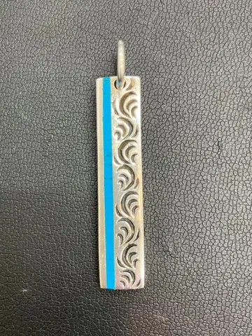 실버 925 파도 무늬 펜던트 탑