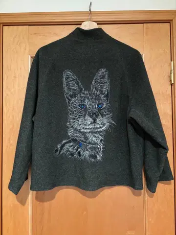 이타리야 플리스 사이즈 11 고양이 패턴