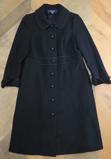 M'S GRACY 블랙 롱 코트 38 A라인 y31