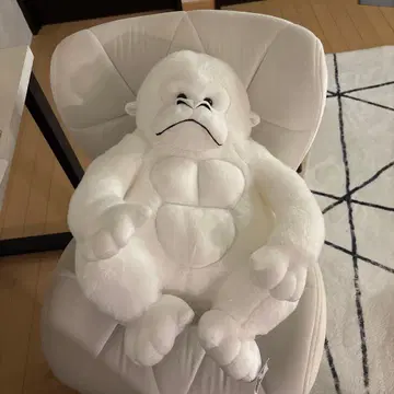 YONEGORI 화이트 고릴라 봉제 인형