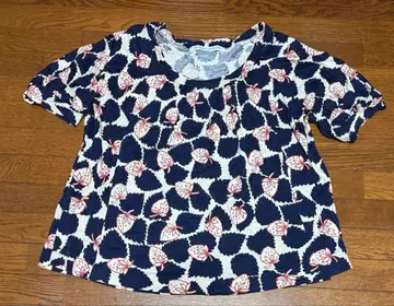 JaneMarple 딸기 딸기 티셔츠 상의