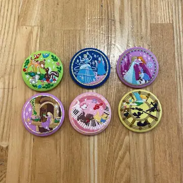 디즈니 자수 캔뱃지 6개 묶음 판매