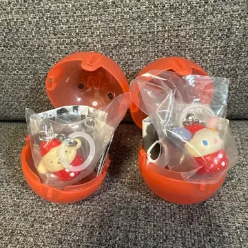 산리오 딸기 메지루시 액세서리 토끼꽃 폼폼푸딩 세트