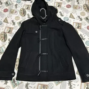 Dressed To Kill 블랙 더플 코트 XL