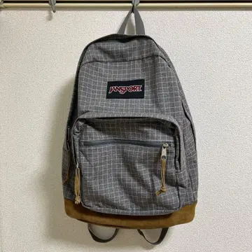 JANSPORT 체크 무늬 백팩