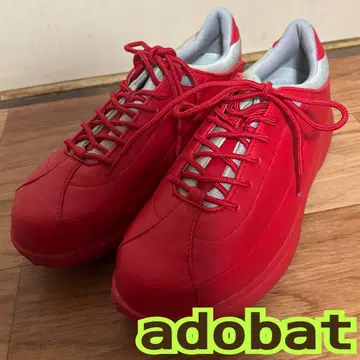 adabat 레드 x 실버 골프화 24.5cm