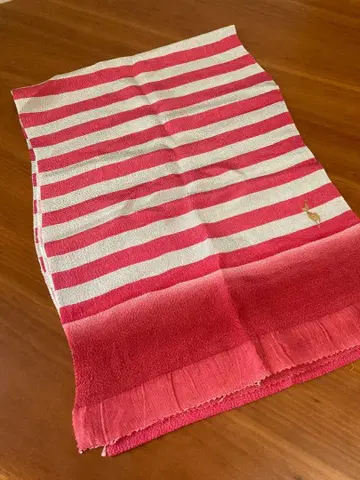 CHOKO 보더 오비 장식 천 [ 핑크 베리 ] 그레이 x 베리