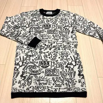 Keith Haring meets SLY 긴팔 스웨터 원피스