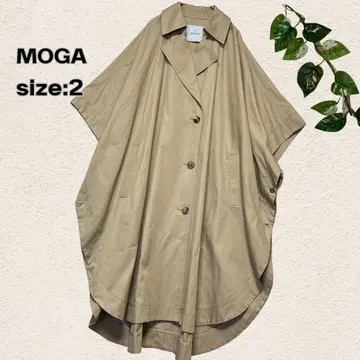 MOGA 케이프풍 트렌치코트 오버 사이즈 베이지