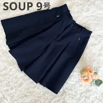 [수프] 월드 큐롯 팬츠 오피스 캐주얼 고급 네이비 호