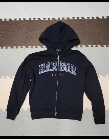 HARBOR CITY 후드 부착 후드티 네이비