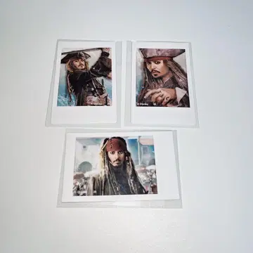 캐리비안의 해적 잭 스패로우 포토 카드 컬렉션 폴라로이드