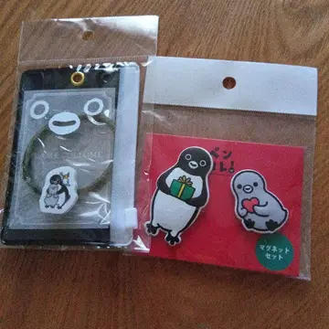 Suica 펭귄 마그넷 머리끈 세트
