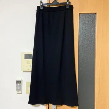 울 100% 블랙 롱 스커트 사이즈 1