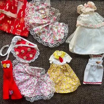 리카짱 의류 아웃핏 쇼와 레트로 핸드메이드