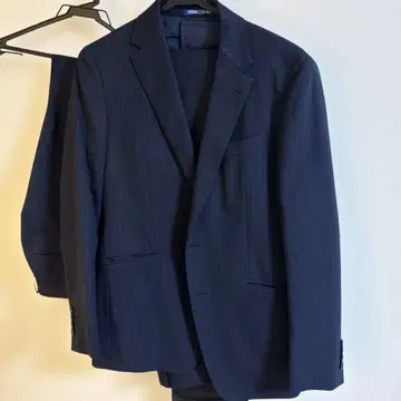 비즈니스 정장 스트라이프 네이비 입학식 성인식