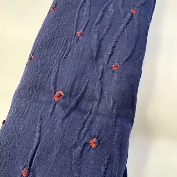 무늬 사슴 무늬 띠 장식 천 네이비 x 빨간색