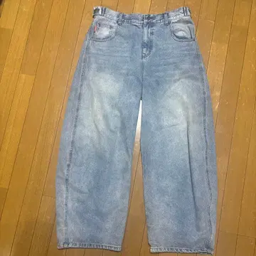 9090 King Logo Slub Denim Pants 완판템