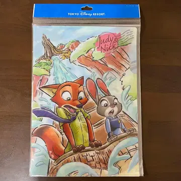 미사용품 디즈니 리조트 주토피아 클리어 파일