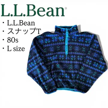 L.L.Bean 80s 올 패턴 스냅 T L 사이즈