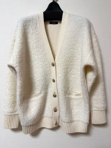 알아바일 부클레 콤비 가디건 루루 윌비 화이트