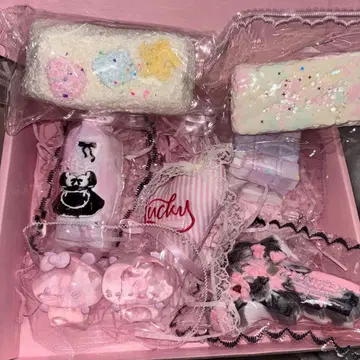 스퀴즈 묶음 판매 얼음 버터 물 느낌 샤리샤리 핑크