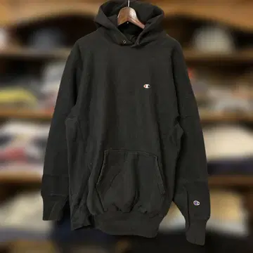 90s~ champion reverse weave 후드티 블랙