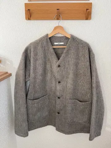 FLOWS 그레이 가디건 모헤어