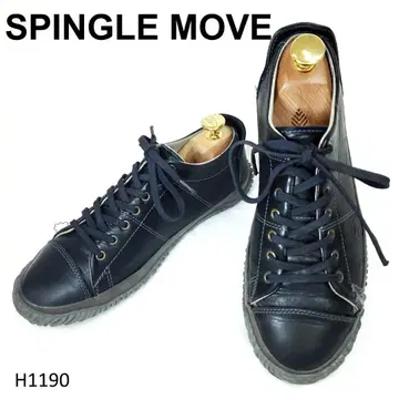 스핑글무브 스니커즈 레이스업 가죽 XS 22.5 블랙