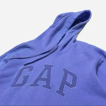 갭 후드티 풀오버 후드티 아치 로고 자수 로고 퍼플 계열 L