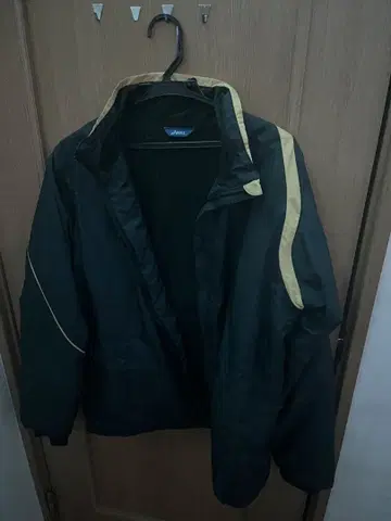 asics 나일론 자켓 블랙/노랑