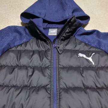 PUMA 푸마 하이브리드 패딩 자켓 네이비 스포츠 웨어