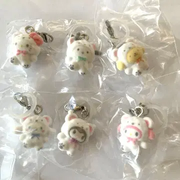 산리오 메지루시 액세서리 폭신폭신 스노우 컴플리트 세트